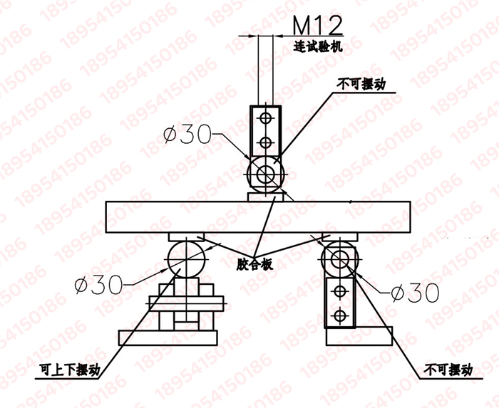 砌墙砖三点弯曲/抗折试验夹具-GBT 2542弯曲测试工装/定做三点弯曲夹具(图文)